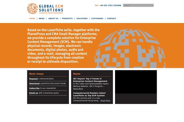 Ecm theme site design template sample