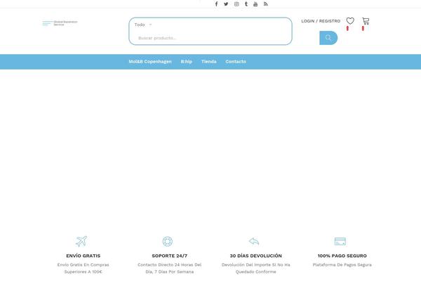 Safira theme site design template sample