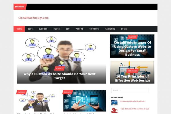 Trident Lite theme site design template sample