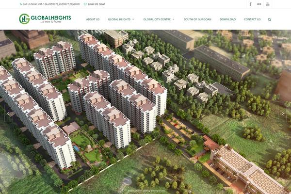 evolve theme site design template sample