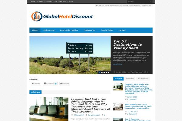 Megazine theme site design template sample