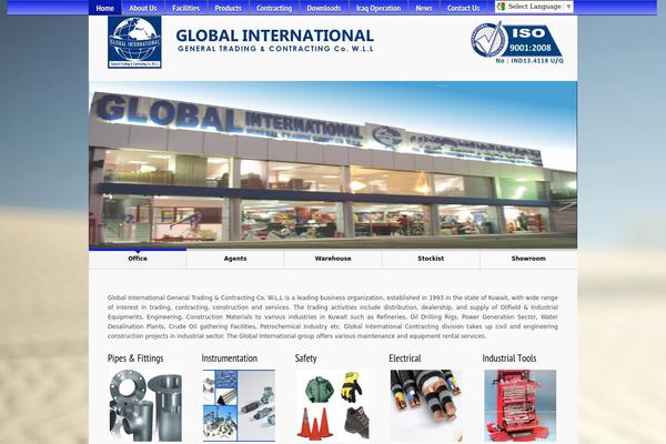 Global theme site design template sample