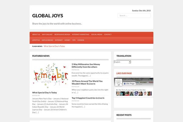 Newspress theme site design template sample