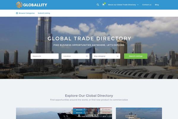 Listify theme site design template sample