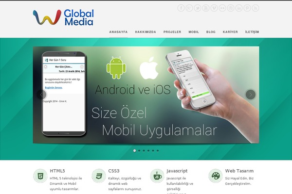 Global theme site design template sample