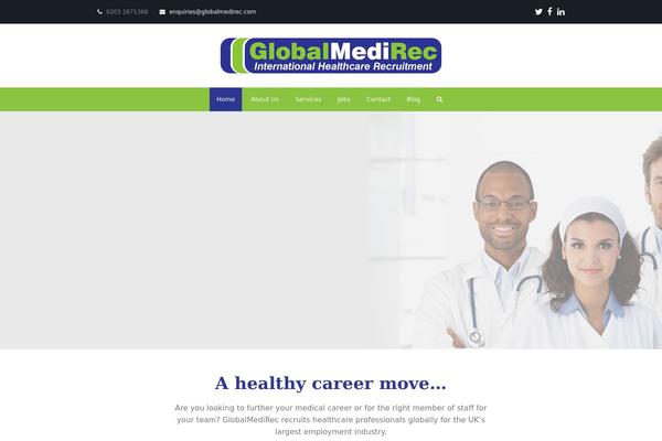 Total theme site design template sample