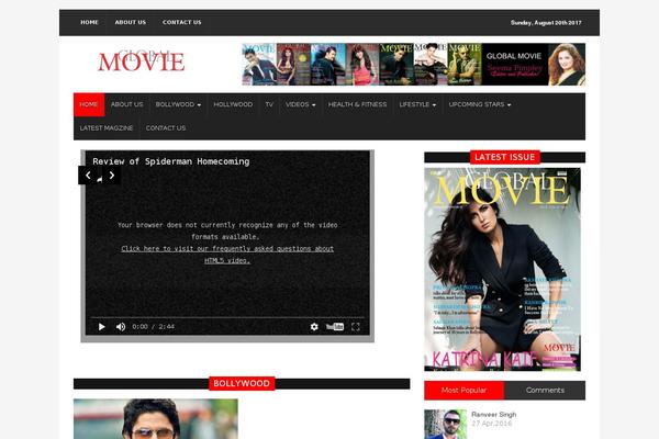 Global theme site design template sample