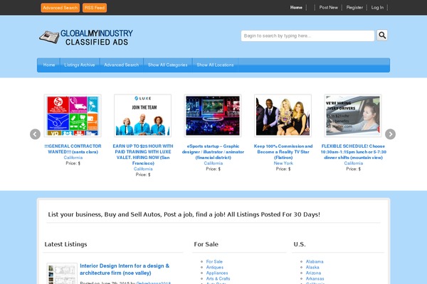 Classifiedtheme theme site design template sample