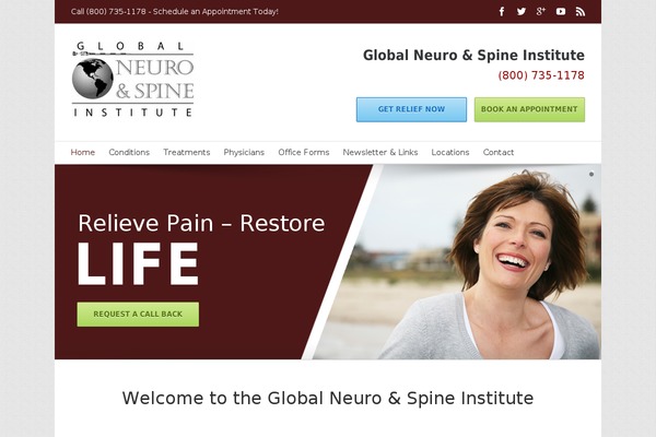 globalneuroandspine.com site used Patientgain-2021-april