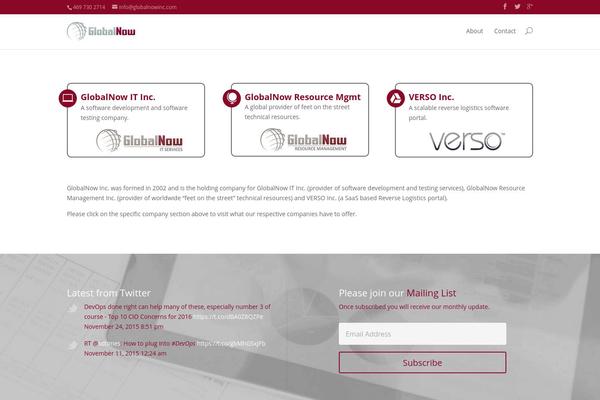 Divi Child theme site design template sample