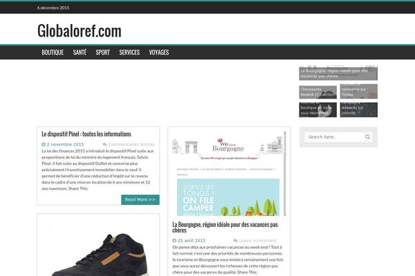 WP FanZone theme site design template sample