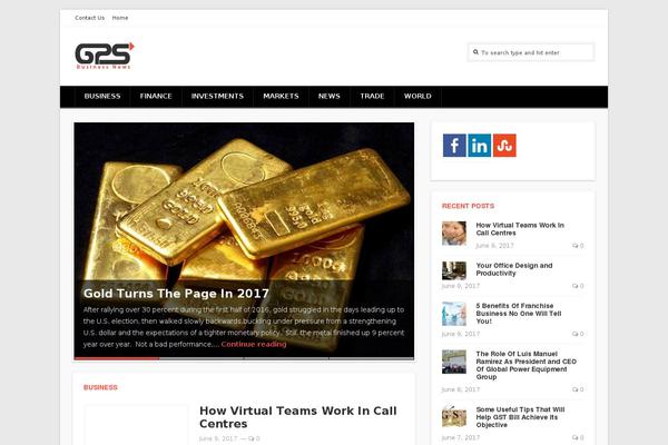 Site using Ruven Themes: Social Widget plugin