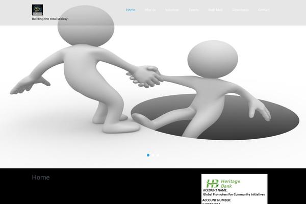 globalpromoters.org site used SKT Charity