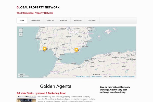 globalprops.com site used Skeleton