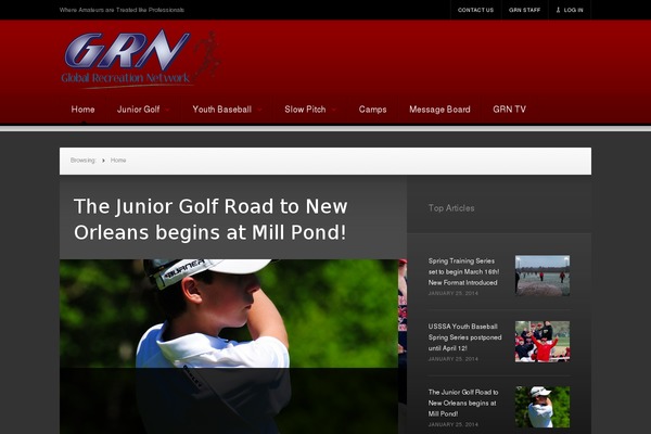 News-child theme site design template sample