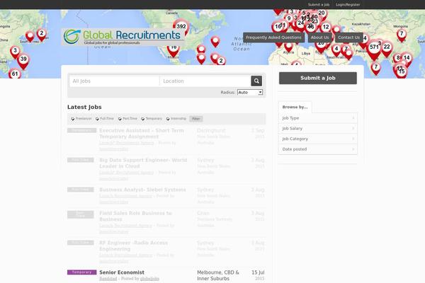 Jobroller theme site design template sample