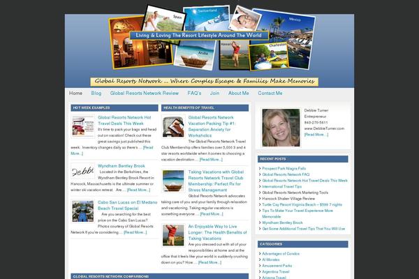 Lifestyle theme site design template sample