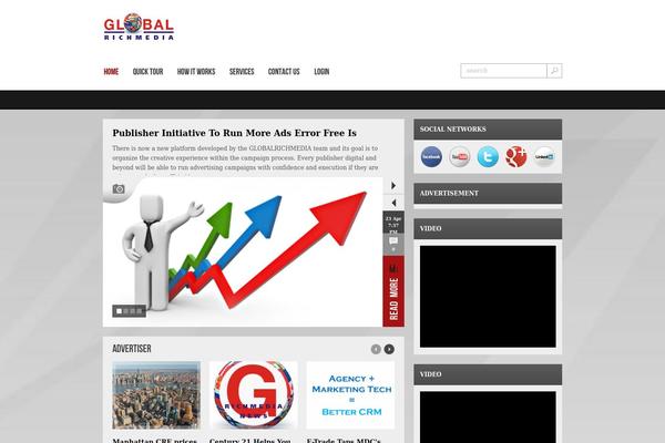 Next Magazine theme site design template sample