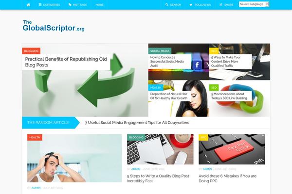 Codilight theme site design template sample