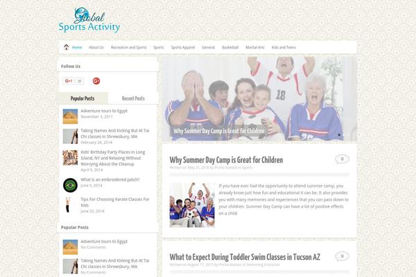 Minimalia theme site design template sample
