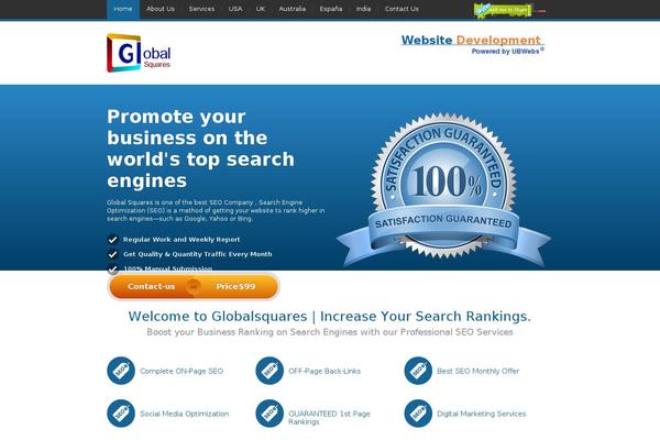 JustLanded theme site design template sample