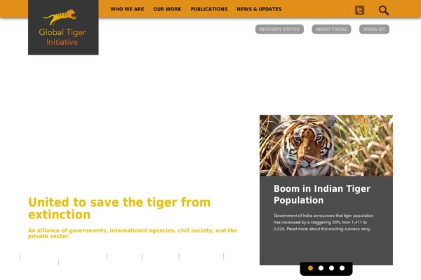 globaltigerinitiative.org site used Gti