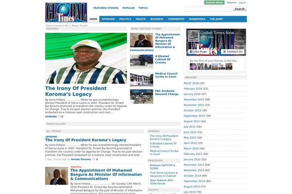 Buzznews theme site design template sample