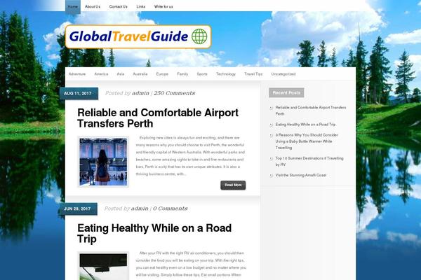 Glow theme site design template sample