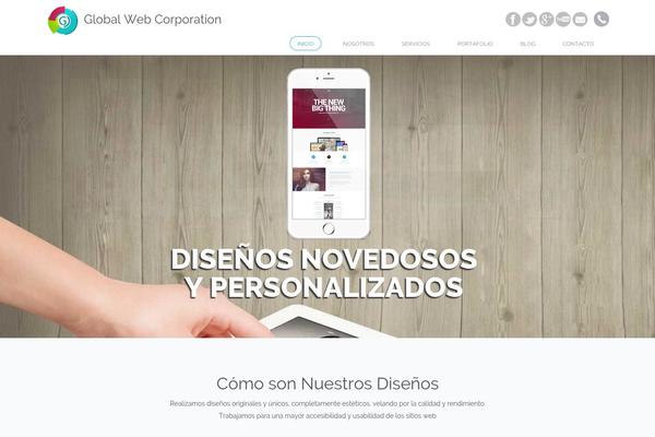 Site using Parallax Scroll plugin