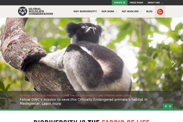 globalwildlife.org site used Gwc