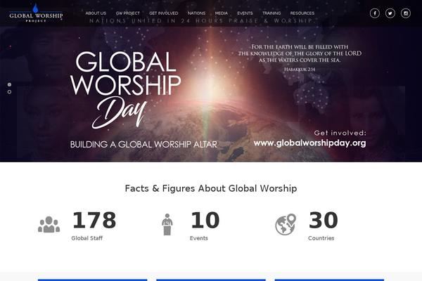globalworshipday.org site used Globalworship