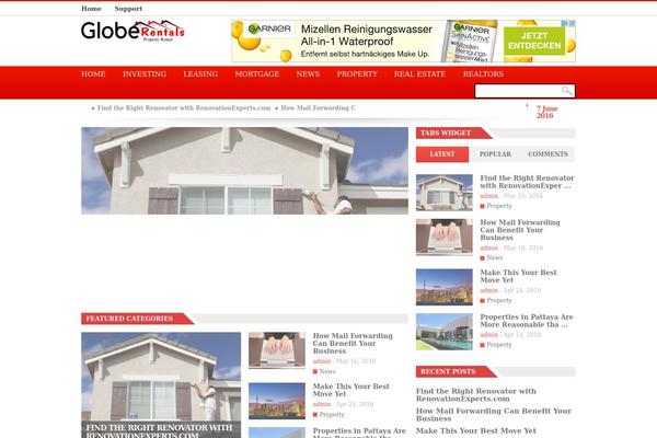 Observer theme site design template sample