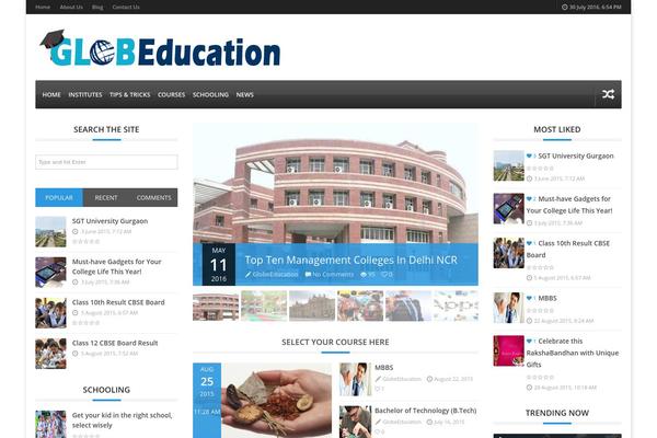 Adams theme site design template sample