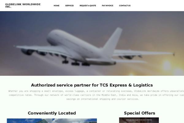 Global Logistics theme site design template sample