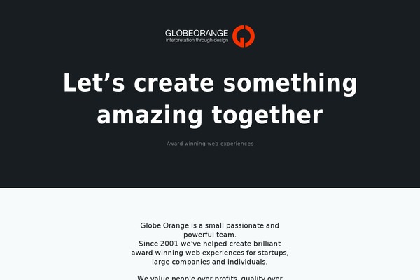 Go theme site design template sample