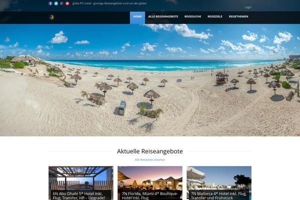 Tour Package theme site design template sample