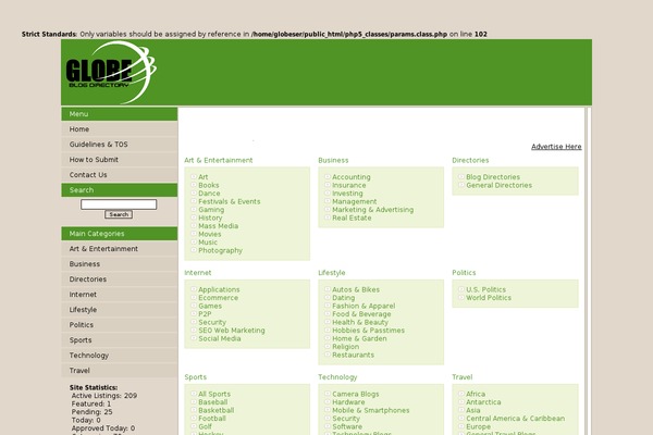 Parament theme site design template sample