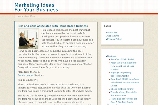 Retro-fitted theme site design template sample