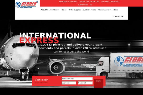 Globex theme site design template sample
