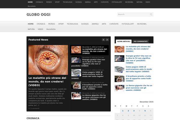 The NewsMag theme site design template sample