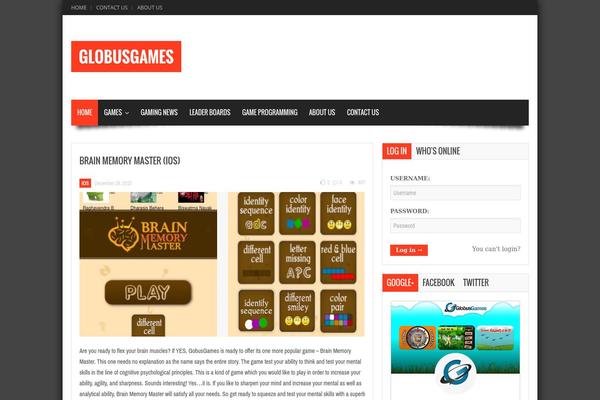 Gameleon theme site design template sample