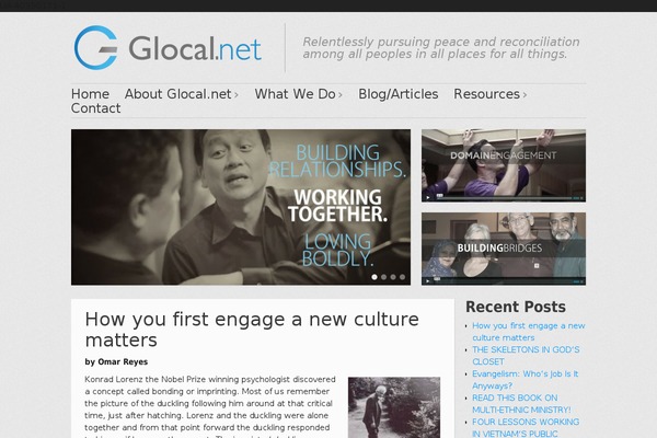 GLOCAL theme site design template sample