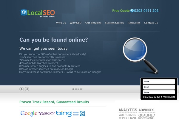 Inspire theme site design template sample