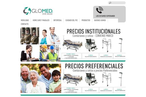 glomed.cl site used Drcare