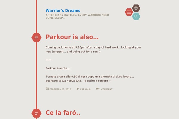 Hexa theme site design template sample