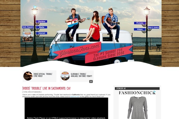 glorianafans.com site used Woods