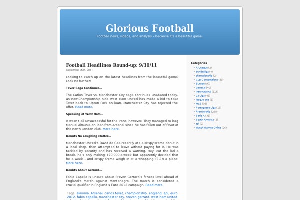 Default theme site design template sample