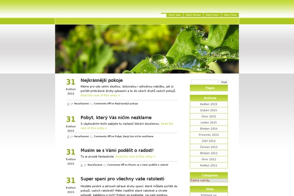ReFresh theme site design template sample