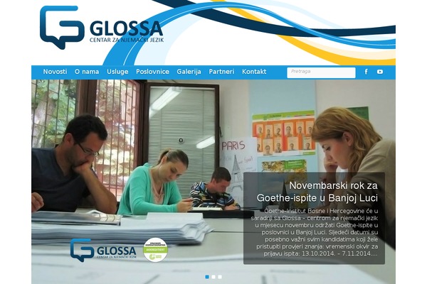 glossa-bl.com site used Travelify