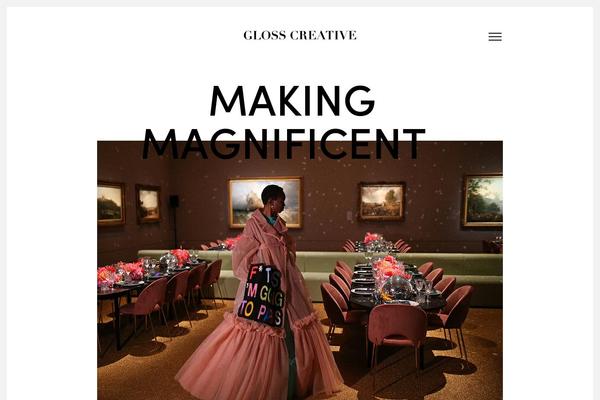 glosscreative.com.au site used Gloss